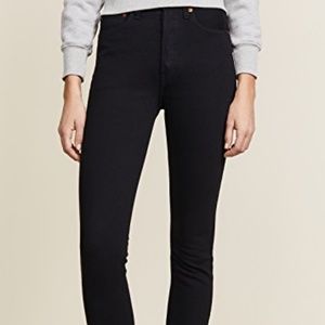Black High Rise Ankle Jeans-New w/ Tags-RE/DONE